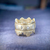 Hammered Marquis Eternity Band