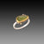 Vesuvianite Ring with Diamonds