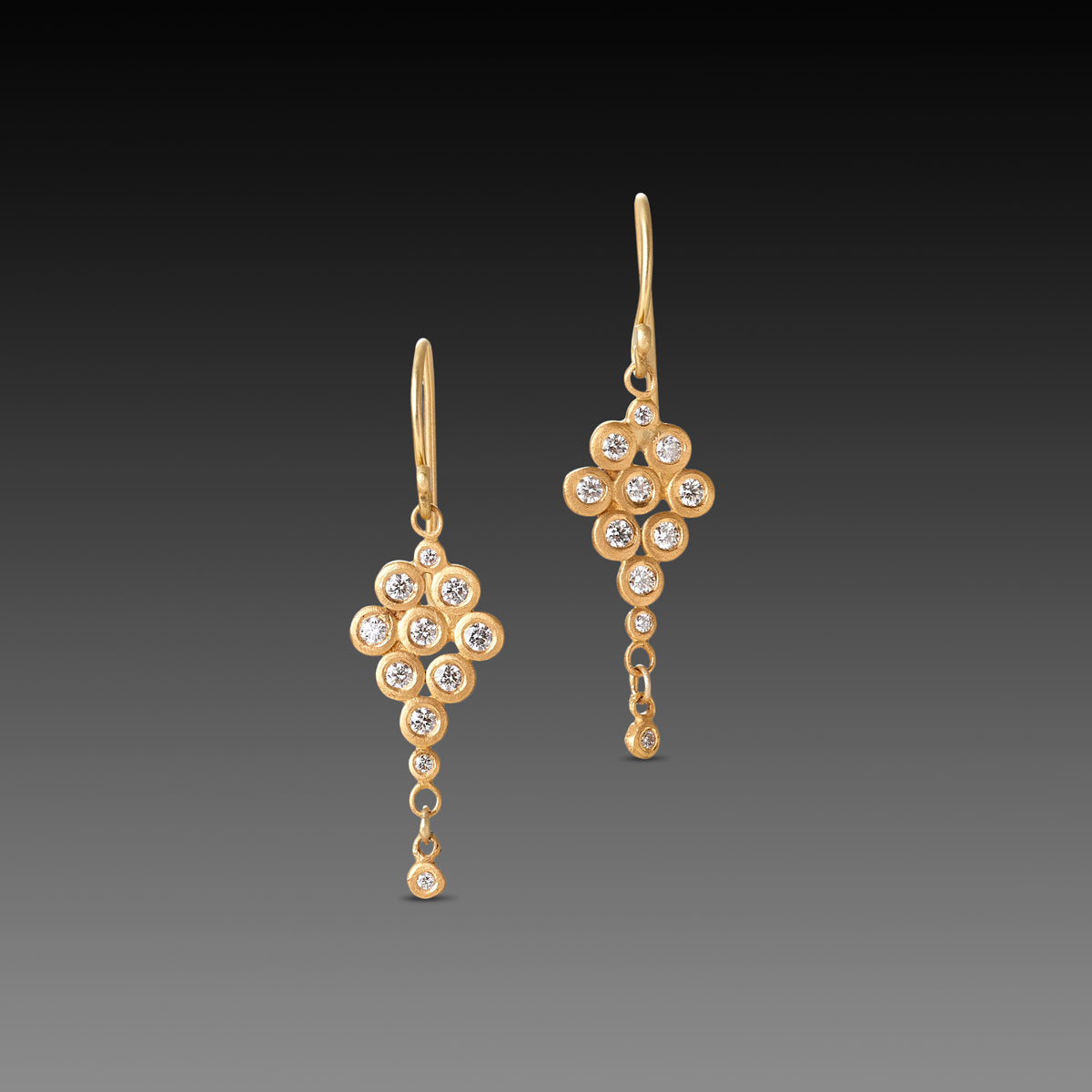 Diamond Cluster Earrings