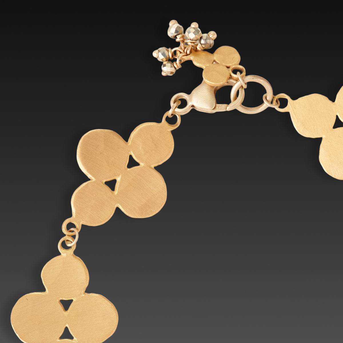 Gold Cluster Link Bracelet