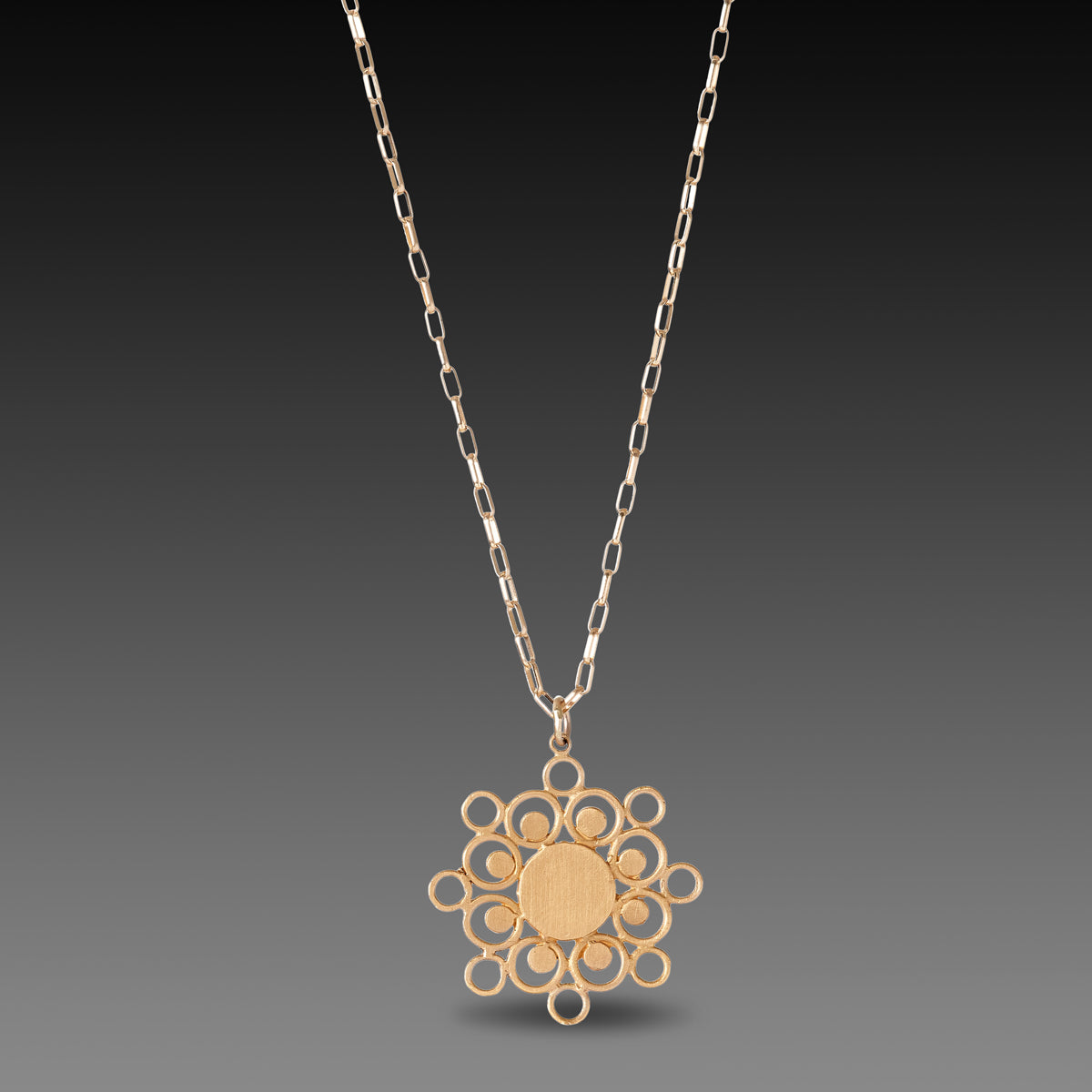 Gold Mandala Necklace