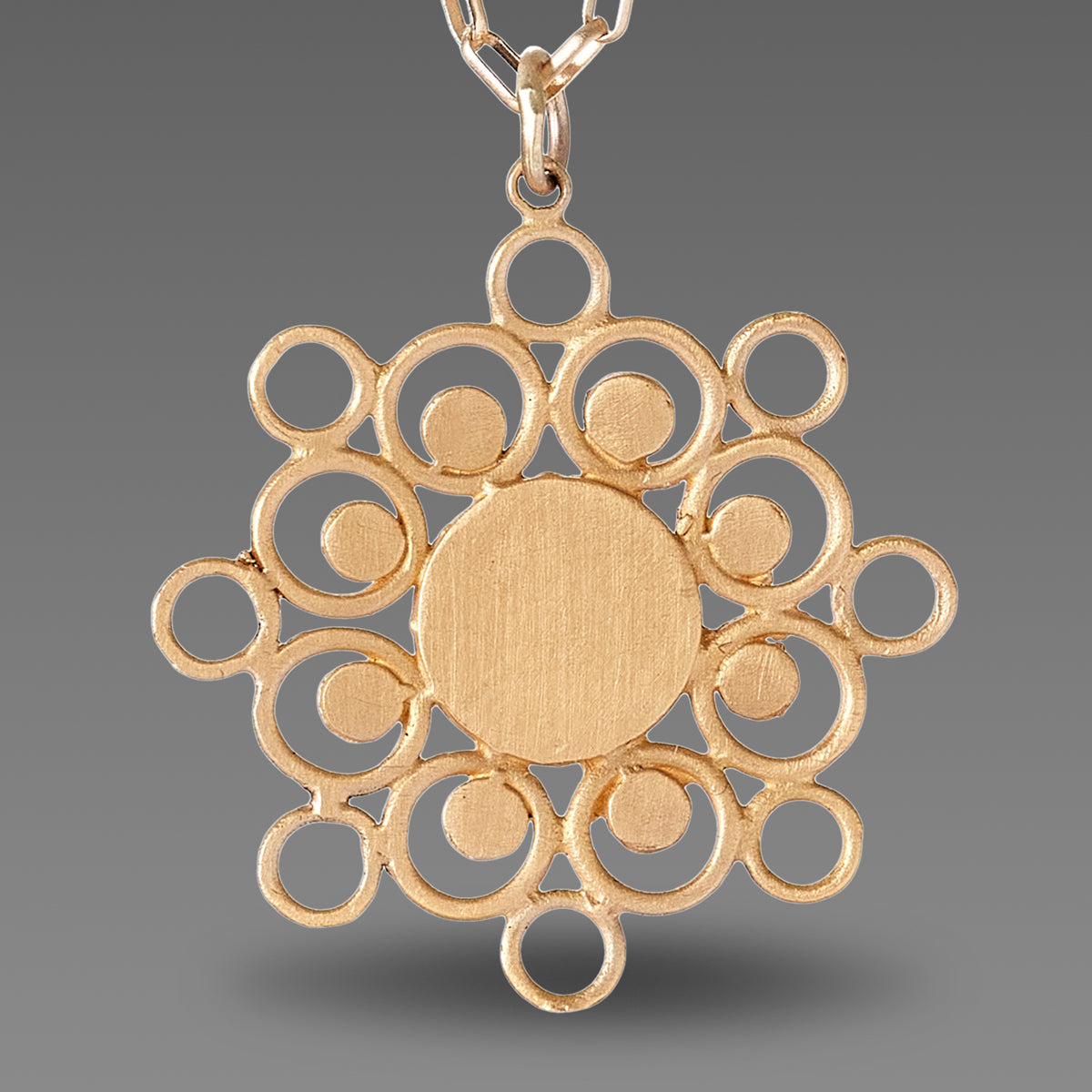 Gold Mandala Necklace