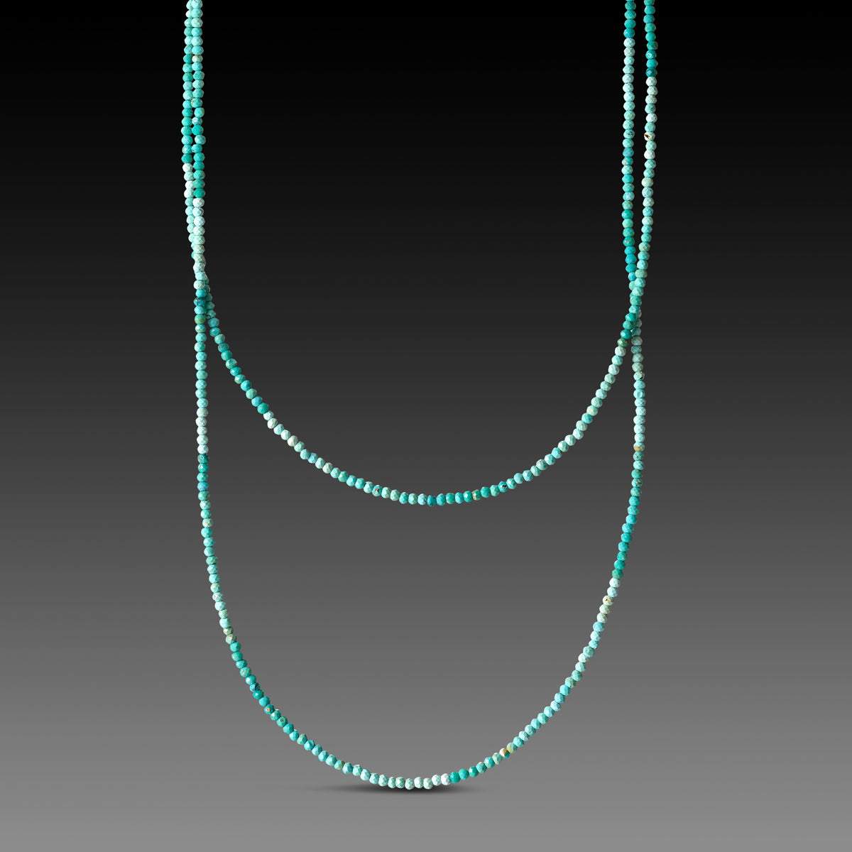 Long Ombre Turquoise Necklace