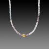 Ombre Spinel Necklace with 22k Bead