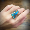 Incredible Boulder Opal Ring