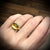 Citrine Ring with Diamond Dots