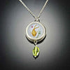 Koi Necklace with Peridot