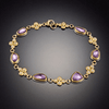 Purple Sapphire and Diamond Bracelet