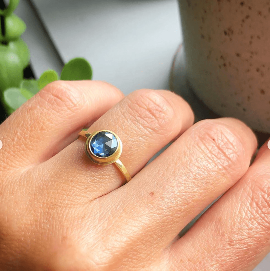 Blue Sapphire Solitaire Ring