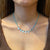 Turquoise Necklace with Sterling Silver Disks