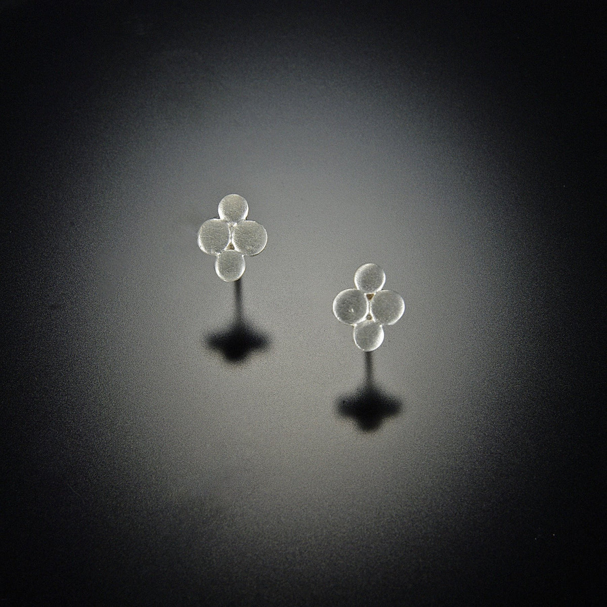 Small Multi Disk Stud Earrings