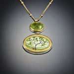 Spring Maple Necklace with Green Tourmaline
