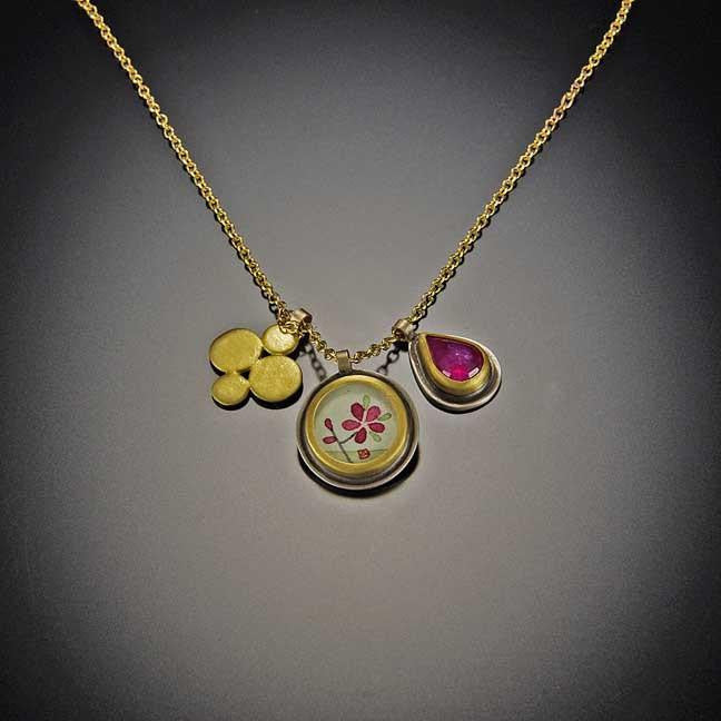 Plum Blossom Charm Necklace