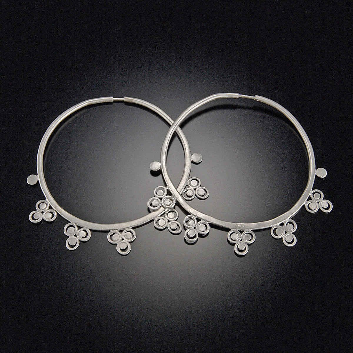 Filigree Trios Hoop Earrings