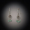 Small Bud Earrings with Chrysoprase Clusters