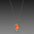 Carnelian Necklace with Gold Drop