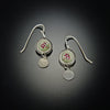 Tiny Plum Blossom Disk Earrings
