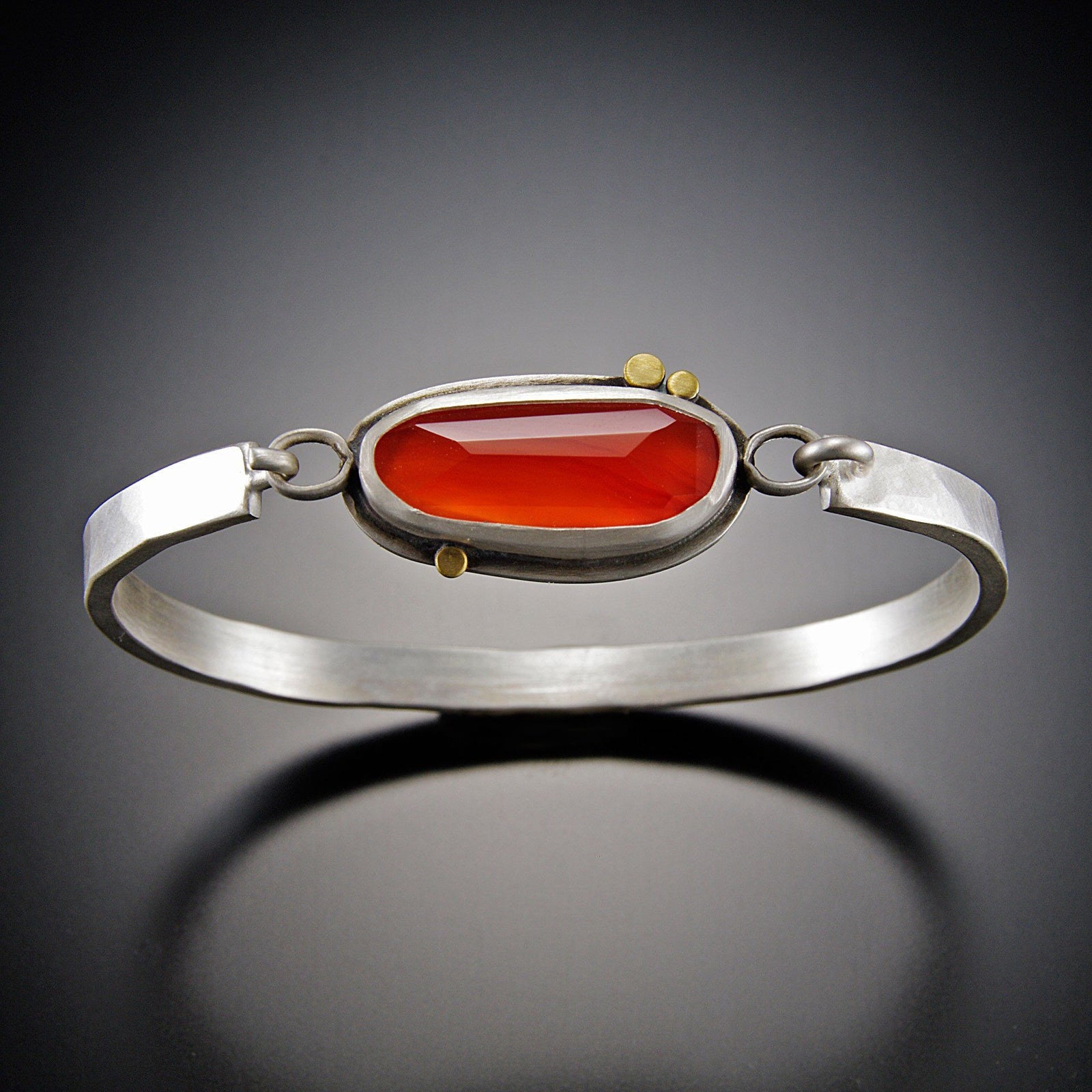 Carnelian Tension Cuff Bracelet