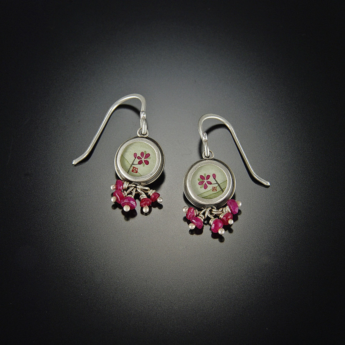 Tiny Plum Blossom Earrings