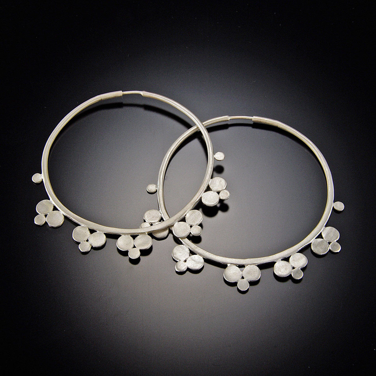 Multi Disk Hoop Earrings