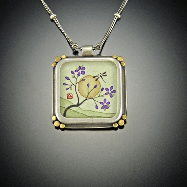 Square Dragonfly Necklace