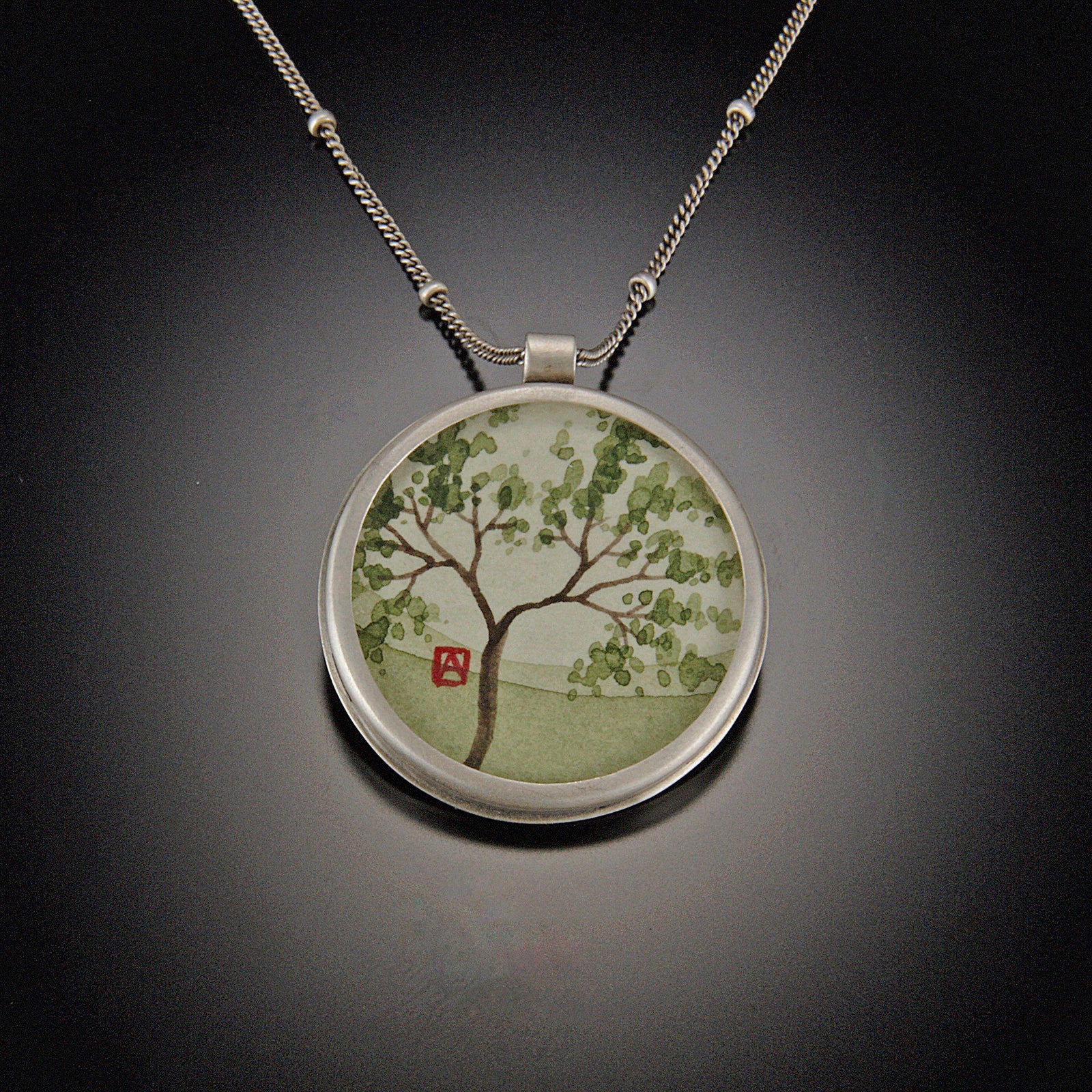 Medium Round Spring Maple Necklace