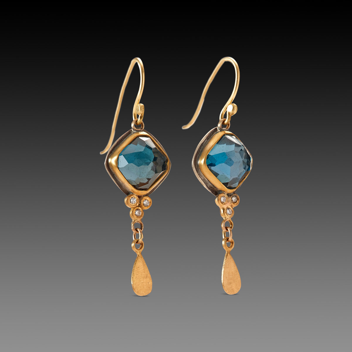 London Blue Topaz Drop Earrings