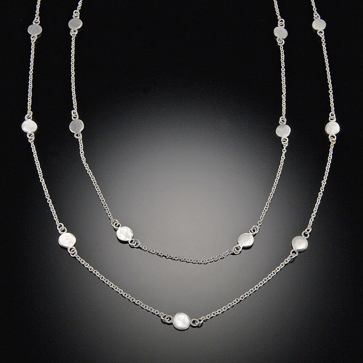 Silver Dot Chain Necklace