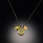 Spring Maple Charm necklace with Vesuvianite